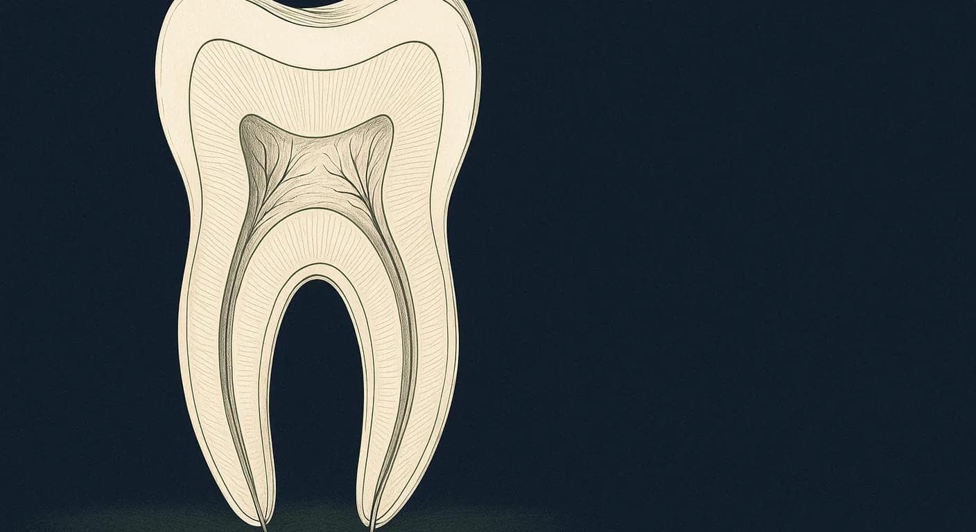 Editorial anatomical illustration for dental and oral health topics.